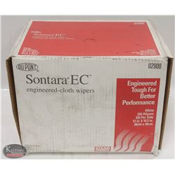 CASE OF 250 DUPONT SONTARA ENGINEERED-CLOTH WIPERS