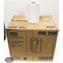 CASE OF 24 TORK HAND TOWEL ROLLS 7.875" X 206 FEET