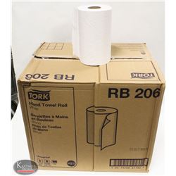 CASE OF 24 TORK HAND TOWEL ROLLS 7.875" X 206 FEET