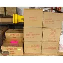 PALLET OF ASSORTED STRAWS, 13 CASES.