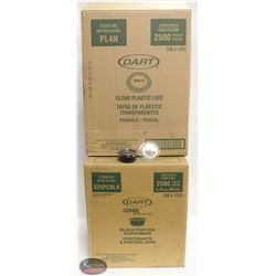 CASE OF 2500 BLACK 3.25 OZ PORTION CUPS W/ CASE OF