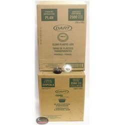 CASE OF 2500 BLACK 3.25 OZ PORTION CUPS W/ CASE OF