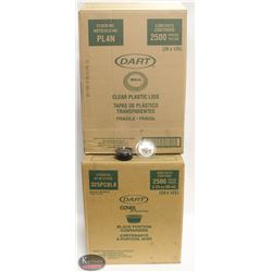 CASE OF 2500 BLACK 3.25 OZ PORTION CUPS W/ CASE OF