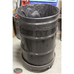 COMMERCIAL TRASH BARRELL W/ DOLLY