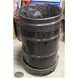 COMMERCIAL TRASH BARRELL W/ DOLLY
