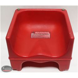RED CHILD'S BOOSTER SEAT