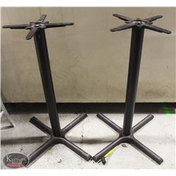 LOT OF 12 ASSORTED BAR HEIGHT TABLE BASES