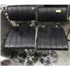 Image 1 : LOT OF 2 BLACK HYDRAULIC LIFT LEATHERETTE CHAIRS