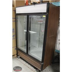 TRUE DOUBLE GLASS DOOR FREEZER *AS IS
