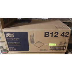 CASE OF 6000 TORK 1/4 BEVERAGE NAPKINS