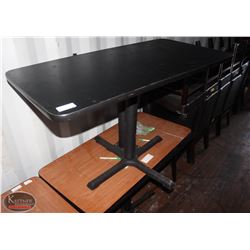 LOT OF 2 WOOD DINING TABLES 48"X24"x29"