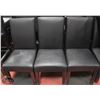 Image 1 : LOT OF 28 LEATHERETTE DINING CHAIRS