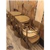 Image 1 : LOT OF 10 WOOD DINING CHAIRS INCL: 1 MISMATCHED