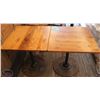 Image 1 : LOT OF 2 SQUARE WOOD DINING TABLES 24"X24"X29"