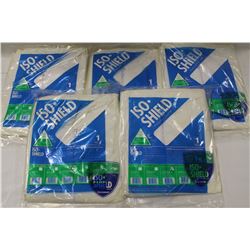 LOT OF 5 PAIRS OF SUPERIOR COVERALLS W/ HOOD.