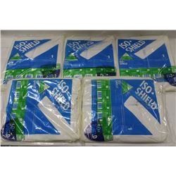 LOT OF 5 PAIRS OF SUPERIOR COVERALLS W/ HOOD