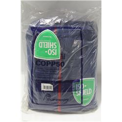 LOT OF 5 PAIRS OF BLUE SUPERIOR COVERALLS