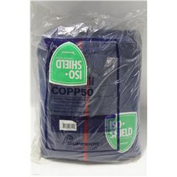 LOT OF 5 PAIRS OF BLUE SUPERIOR COVERALLS