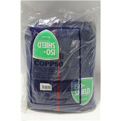 LOT OF 5 PAIRS OF BLUE SUPERIOR COVERALLS