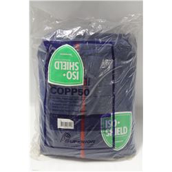 LOT OF 5 PAIRS OF BLUE SUPERIOR COVERALLS