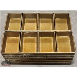 GROUP OF 10 STRAPPED 4-LOAF BREADPANS