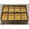 Image 1 : GROUP OF 10 STRAPPED 4-LOAF BREADPANS