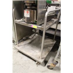 2-TIER S/S COMMERCIAL CART W/ HANDLES