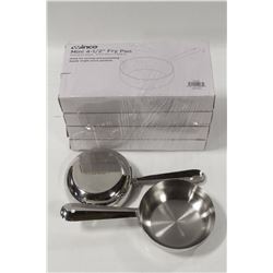 LOT OF 4 NEW WINCO 4.5" S/S MINI FRY PANS