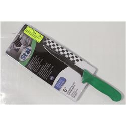 NEW WINCO 6" NARROW BONING KNIFE W/ GREEN HANDLE