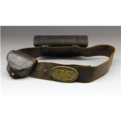 Union Oval Belt Set With Cartridge Box. 