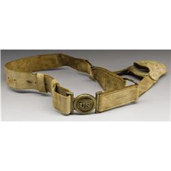 Two-Piece U.S. Model 1840 Artillery Belt Set 