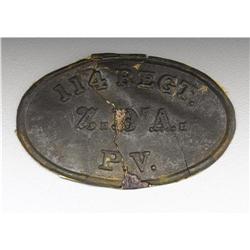 Excavated Pin- Famous 114th Pennsylvania Vols 