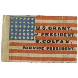 Flag From 1868 Republican Presidential Campaign 