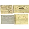Image 1 : Five Confederate Stock Certificates 