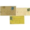 Image 1 : Three Confederate Covers Postally Used 