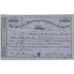 Confederate Blockade Runner Bond- the Chicora Co 