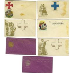 Lot of Seven Union Army Patriotic Covers 