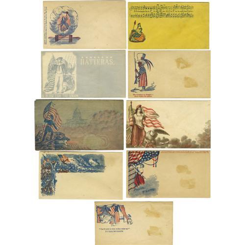 Lot of 64 Civil War Patriotic Covers