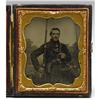 Image 2 : Confederate Double-Armed 1/6th Plate Ambrotype 