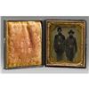 Image 1 : Two 1/6th Plate Tintypes Picturing Two Soldiers 