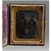 Image 4 : Two 1/6th Plate Tintypes Picturing Two Soldiers 