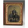 Image 2 : Union Soldiers With Greenback 1/4 Plate Tintype 