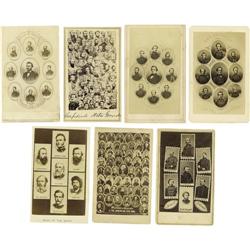 Seven Multi-Views of Generals Cartes de Visite. 