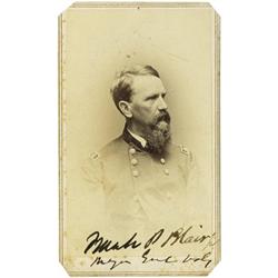 Frank Blair Signed Carte de Visite. 