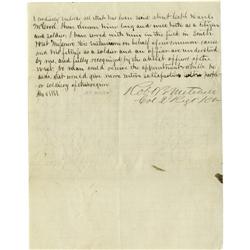 Abraham Lincoln Autograph Endorsement Signed 