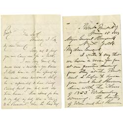 Two Union Generals' Letters- Sickles & Schofield 