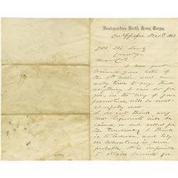 Major General John Sedgewick ALS 