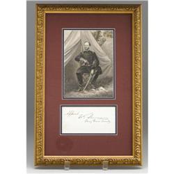General William T. Sherman Autograph 
