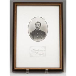 Philip Henry Sheridan Autographed Calling Card 
