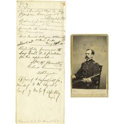 Union General Daniel Sickles Handwritten Note 